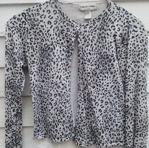 HAMPSHIRE STUDIO Vintage Leopard Print Cardigan